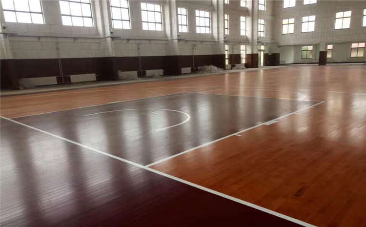 濟南企口實木運動地板圖片