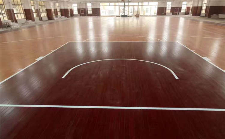 柞木籃球館木地板施工技術方案