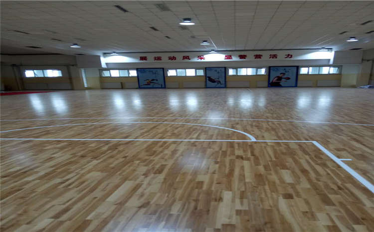 海南實木運動地板圖片