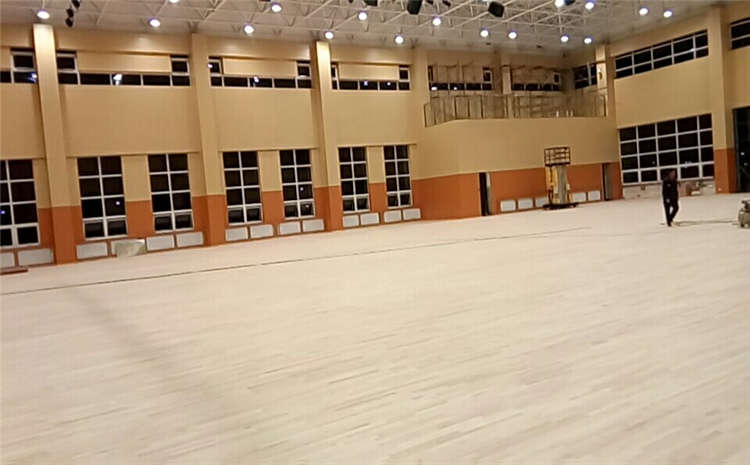 重慶柞木實木運動地板施工方案