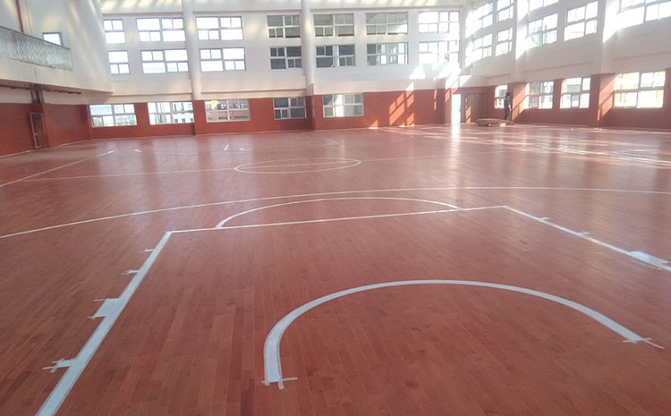 合肥楓樺木實木運動地板結構