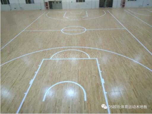 山東德州臨邑第一中學體育館木地板成功案例