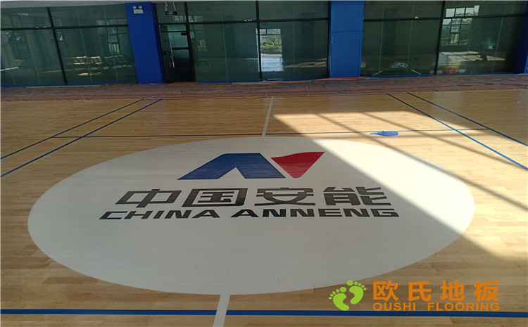 廣西安能籃球館木地板項目案例